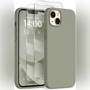 Sleek Green iPhone 14 Case